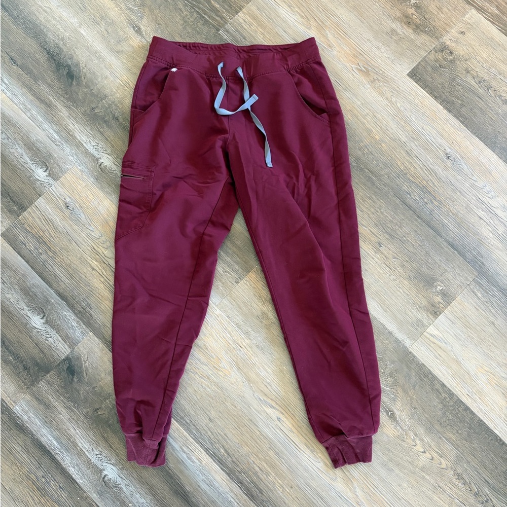 Figs Burgundy Zamora Jogger